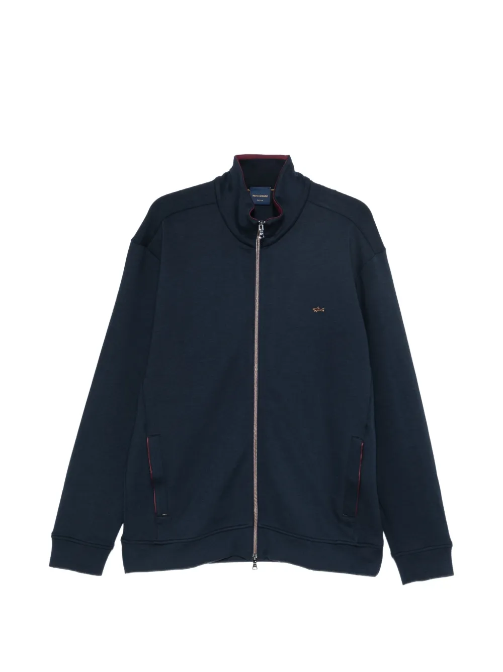 Paul & Shark zip-up logo-patch sweatshirt - Blu