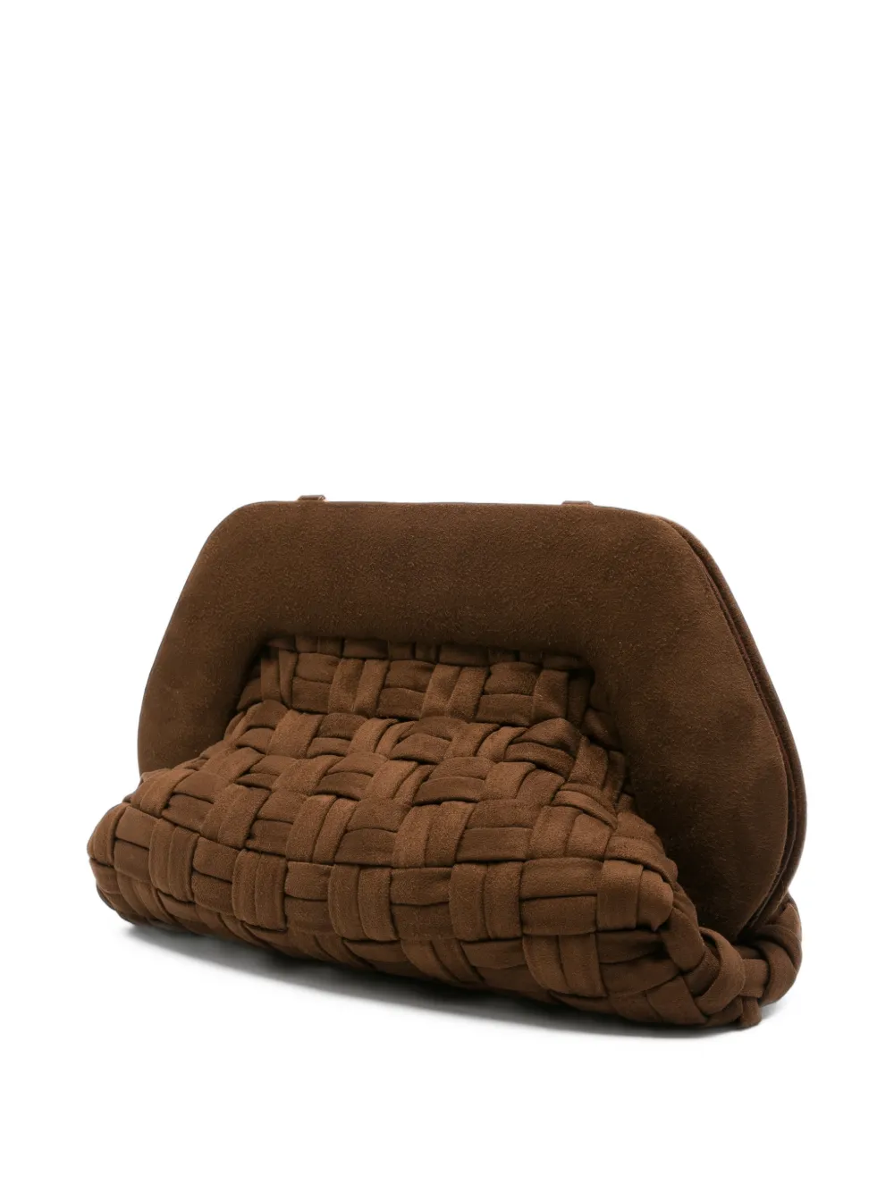 Themoirè Bios clutch bag Bruin