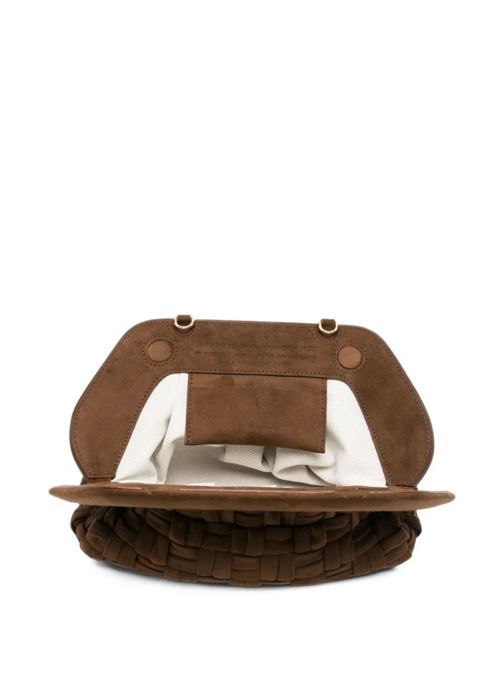 Themoirè Bios clutch bag Bruin