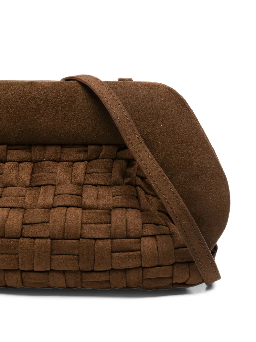 Themoirè Bios clutch bag Bruin