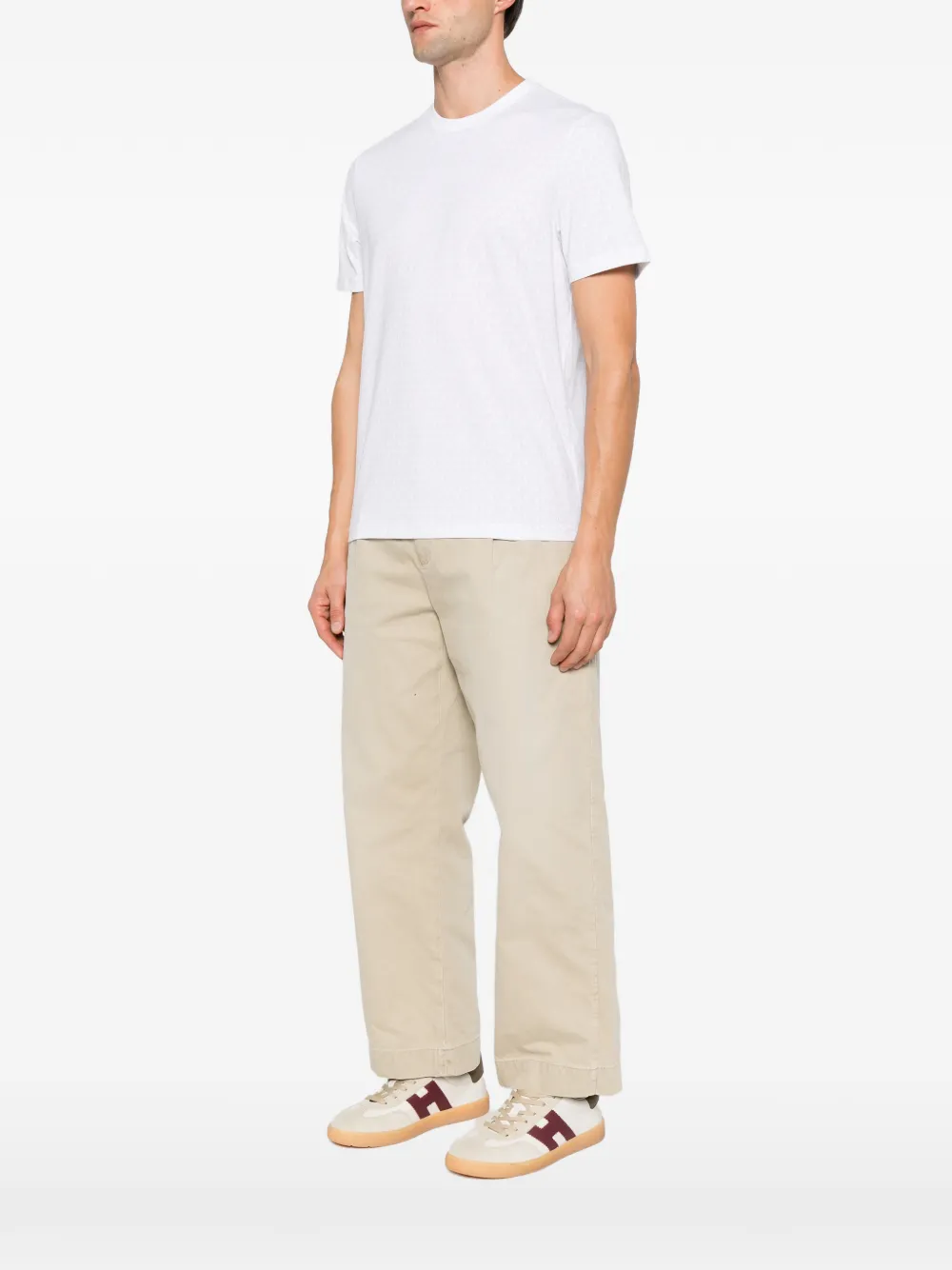 Michael Kors logo-print short-sleeve T-shirt Wit