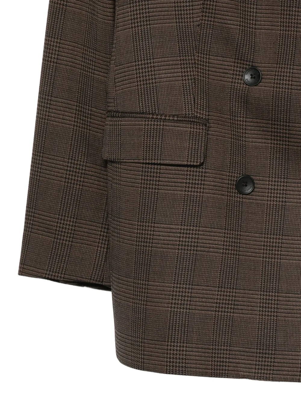 Tagliatore check-pattern double-breasted suit Bruin