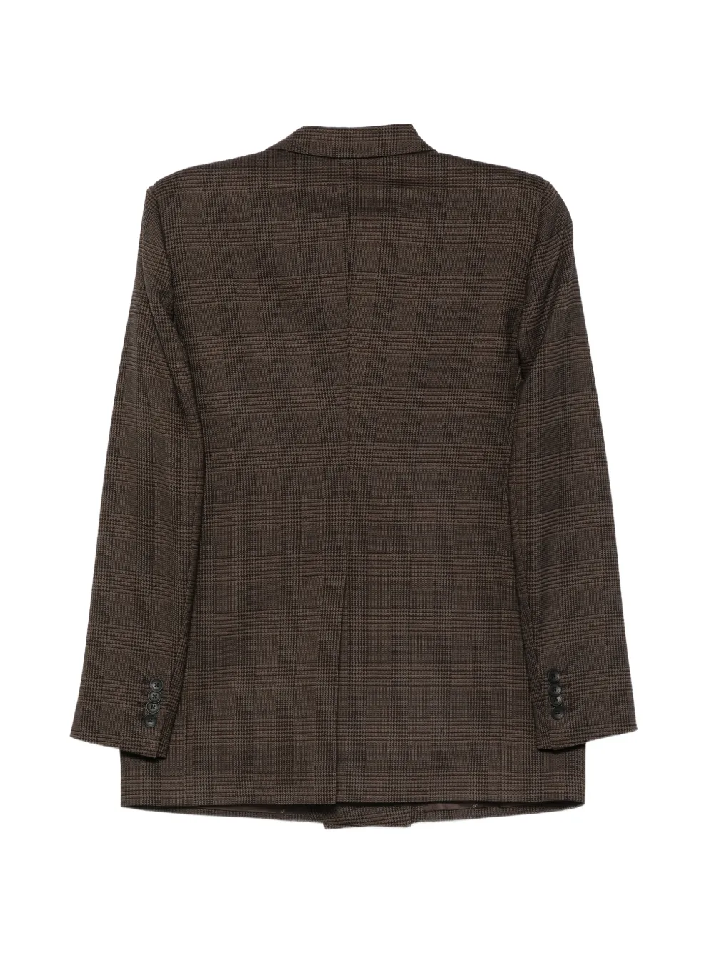 Tagliatore check-pattern double-breasted suit Bruin