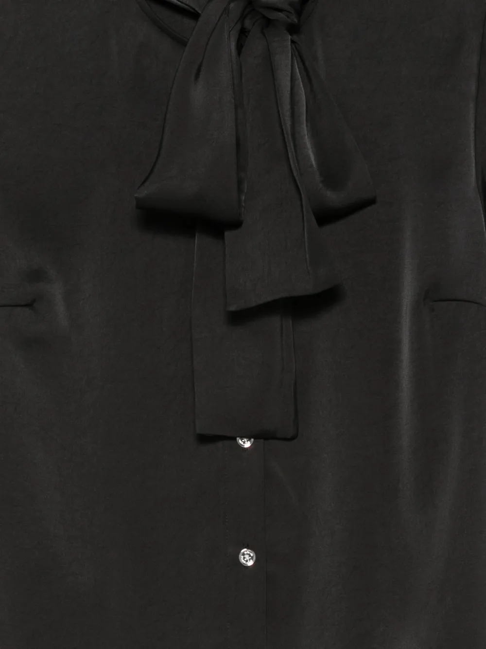 Michael Kors pussy-bow button-up shirt Zwart