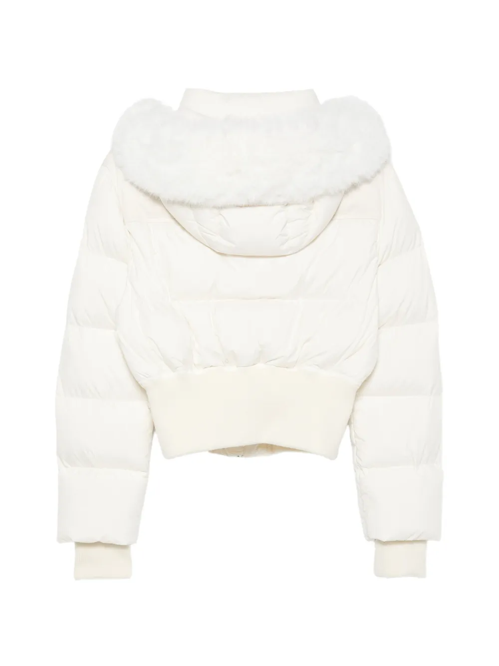 Colmar faux-fur-trim hooded jacket Wit
