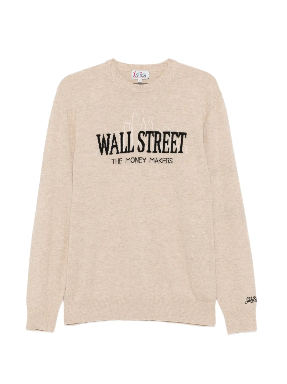 MC2 Saint Barth Heron Light intarsia-knit sweater Beige