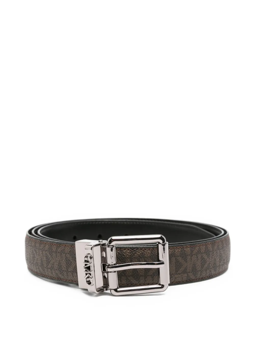 Michael Kors monogram reversible belt - Marrone