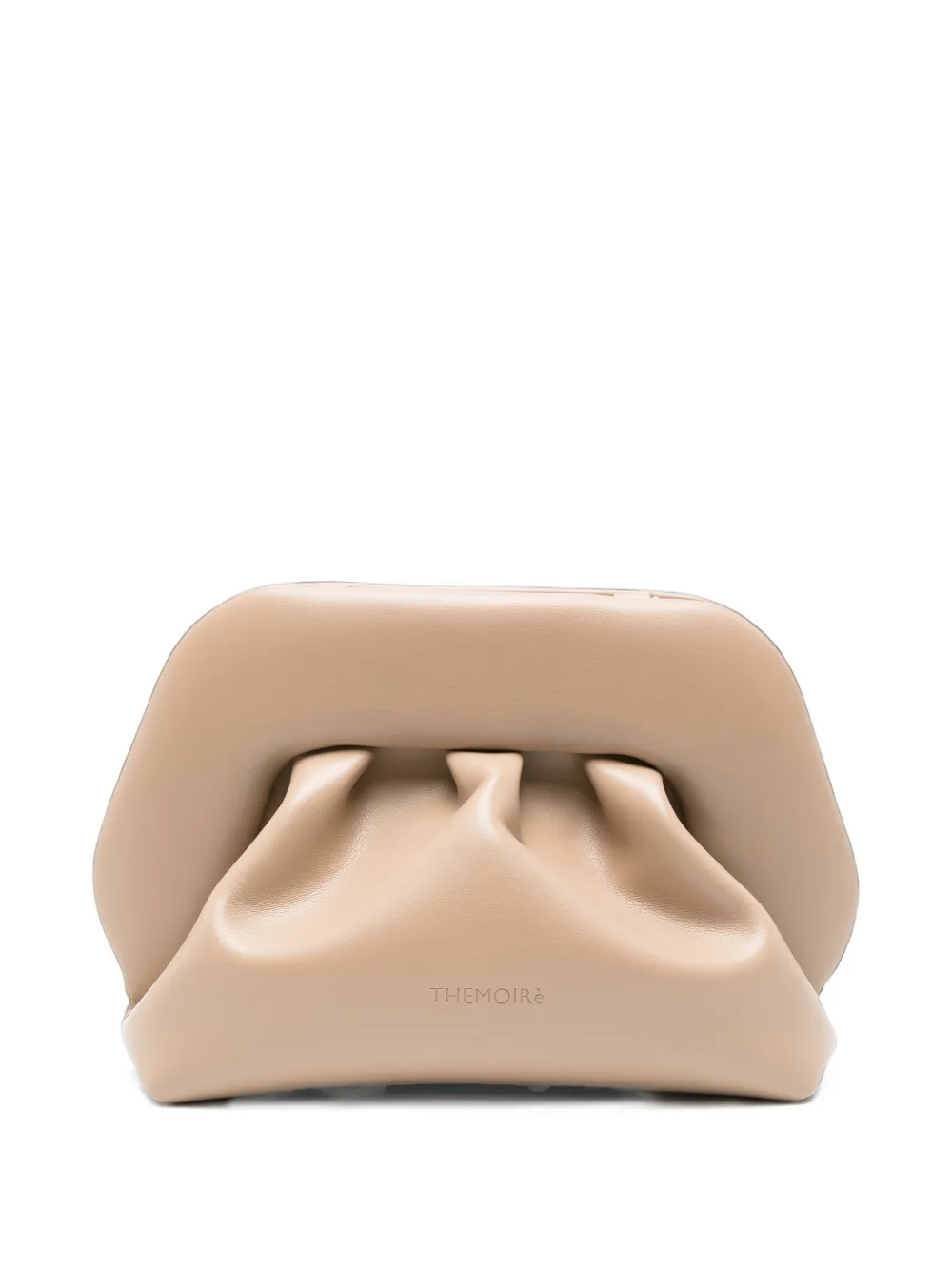 Themoirè Bios ruched clutch bag - Toni neutri