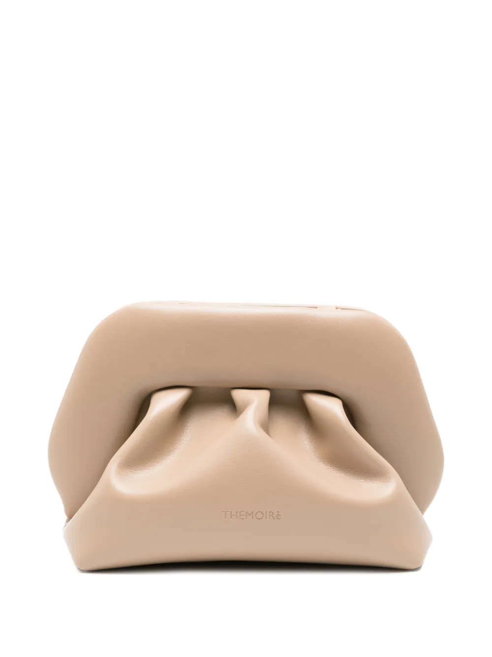 Themoirè Bios ruched clutch bag - Toni neutri