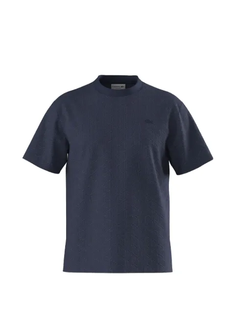 Lacoste jacquard T-shirt with monogram