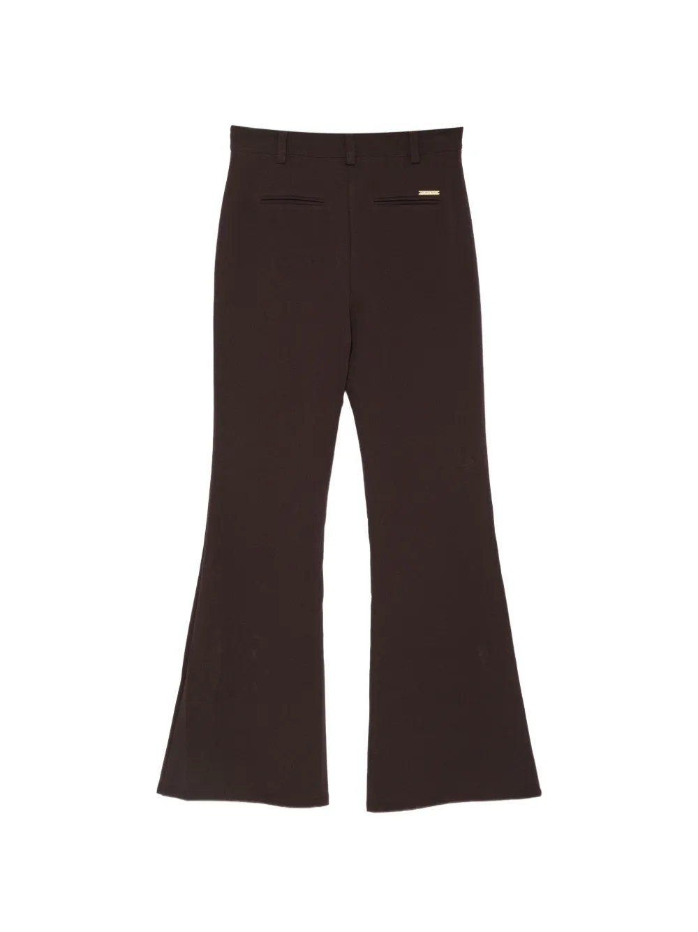 Michael Kors logo-plaque flared trousers Bruin