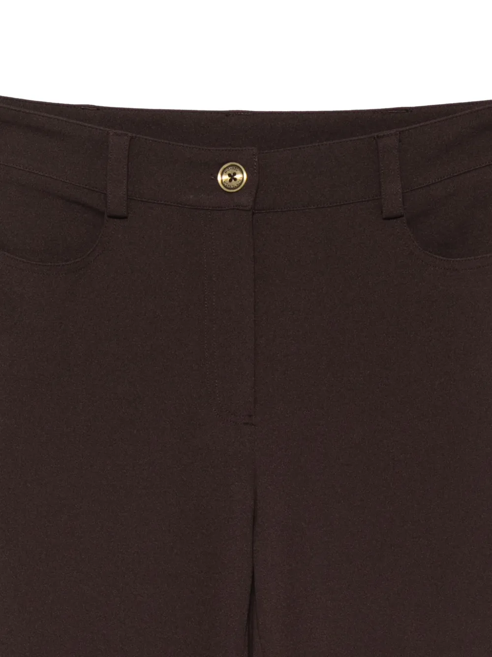 Michael Kors logo-plaque flared trousers Bruin