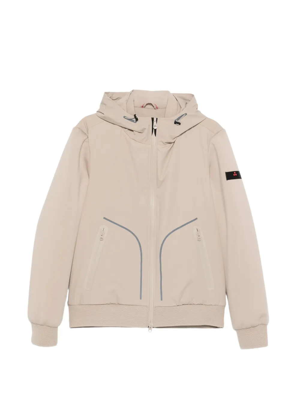 Peuterey Hooded Zip-up Jacket In Neutral