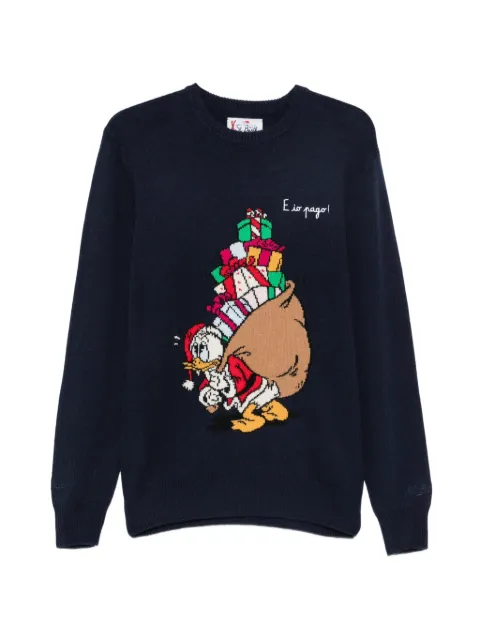 MC2 Saint Barth x Disney Heron graphic-knit crew-neck sweater