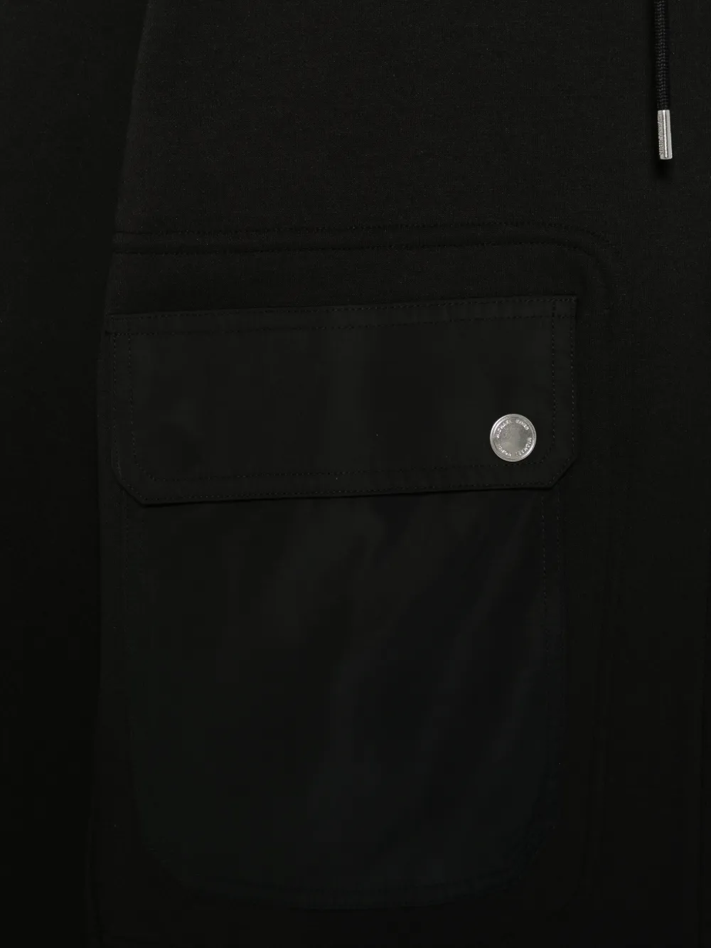 Michael Kors panelled zip-up hoodie Zwart