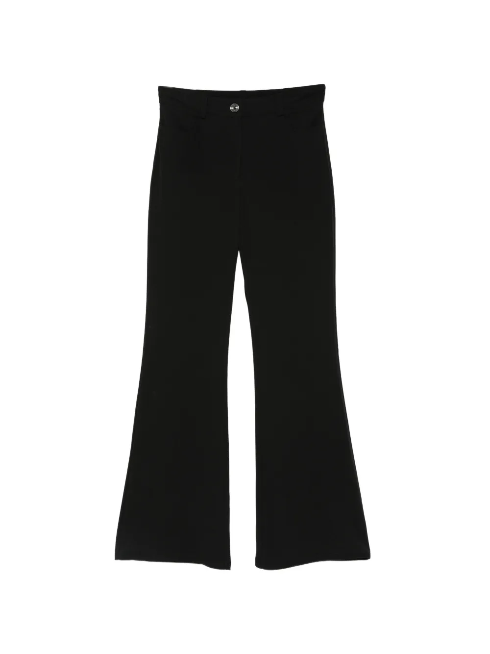 Michael Kors logo-plaque flared trousers - Nero
