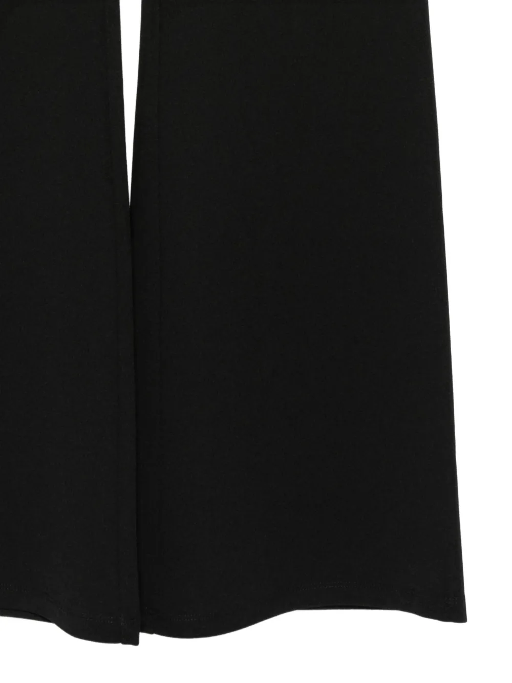 Michael Kors logo-plaque flared trousers Zwart