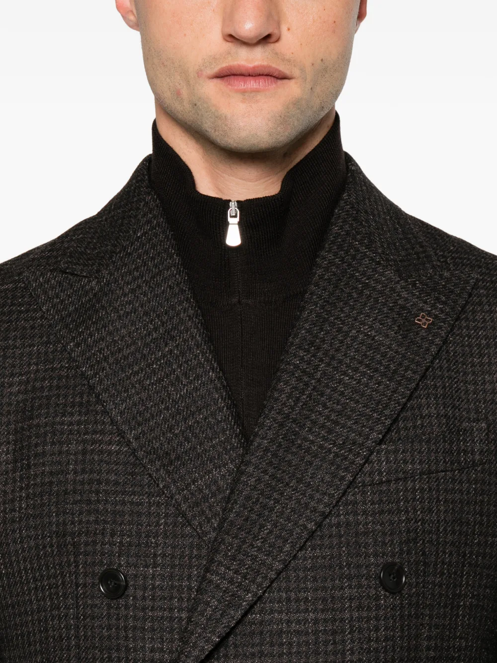 Tagliatore double-breasted blazer Zwart