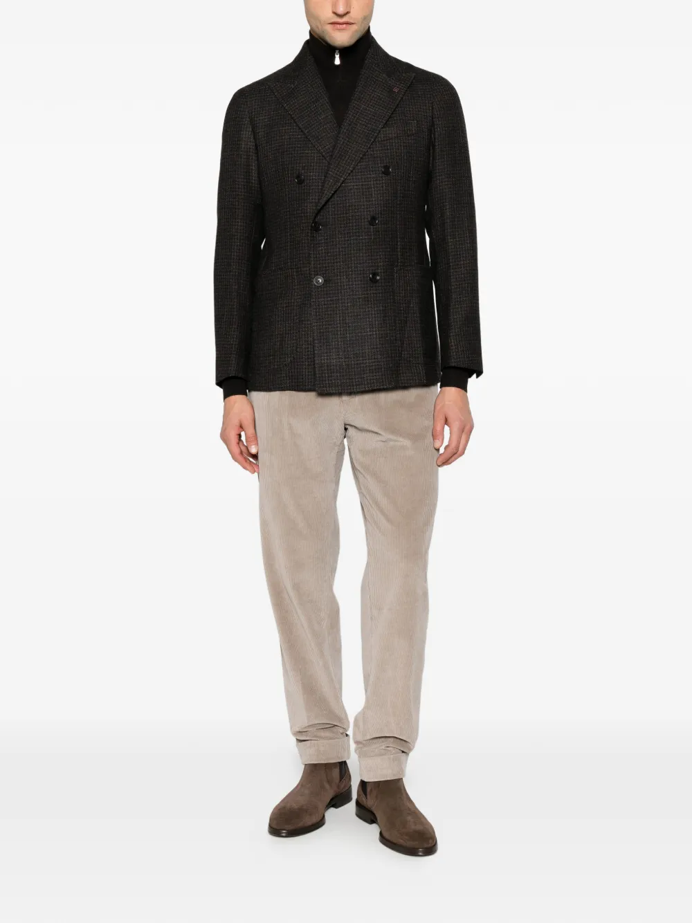 Tagliatore double-breasted blazer Zwart