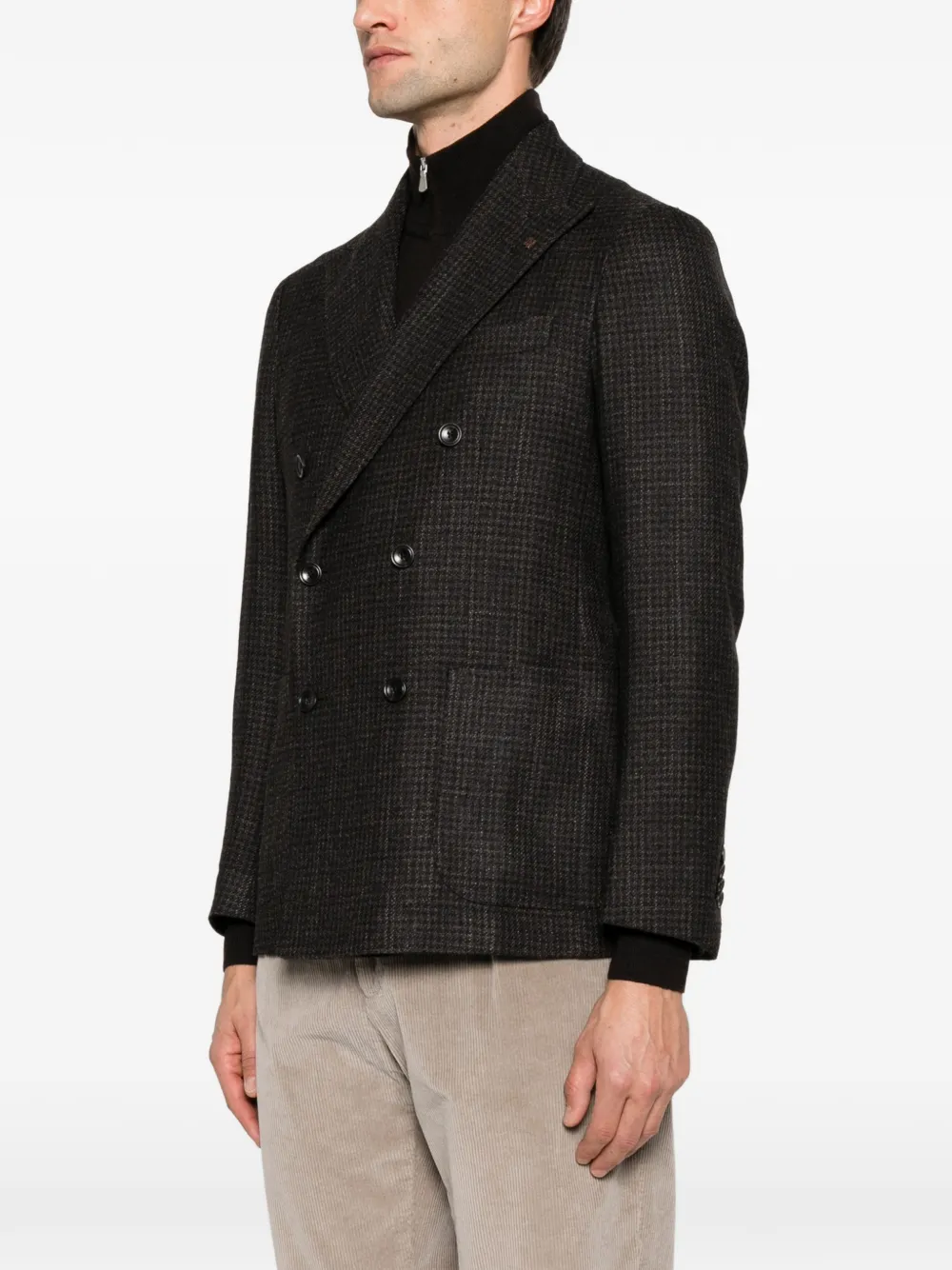 Tagliatore double-breasted blazer Zwart