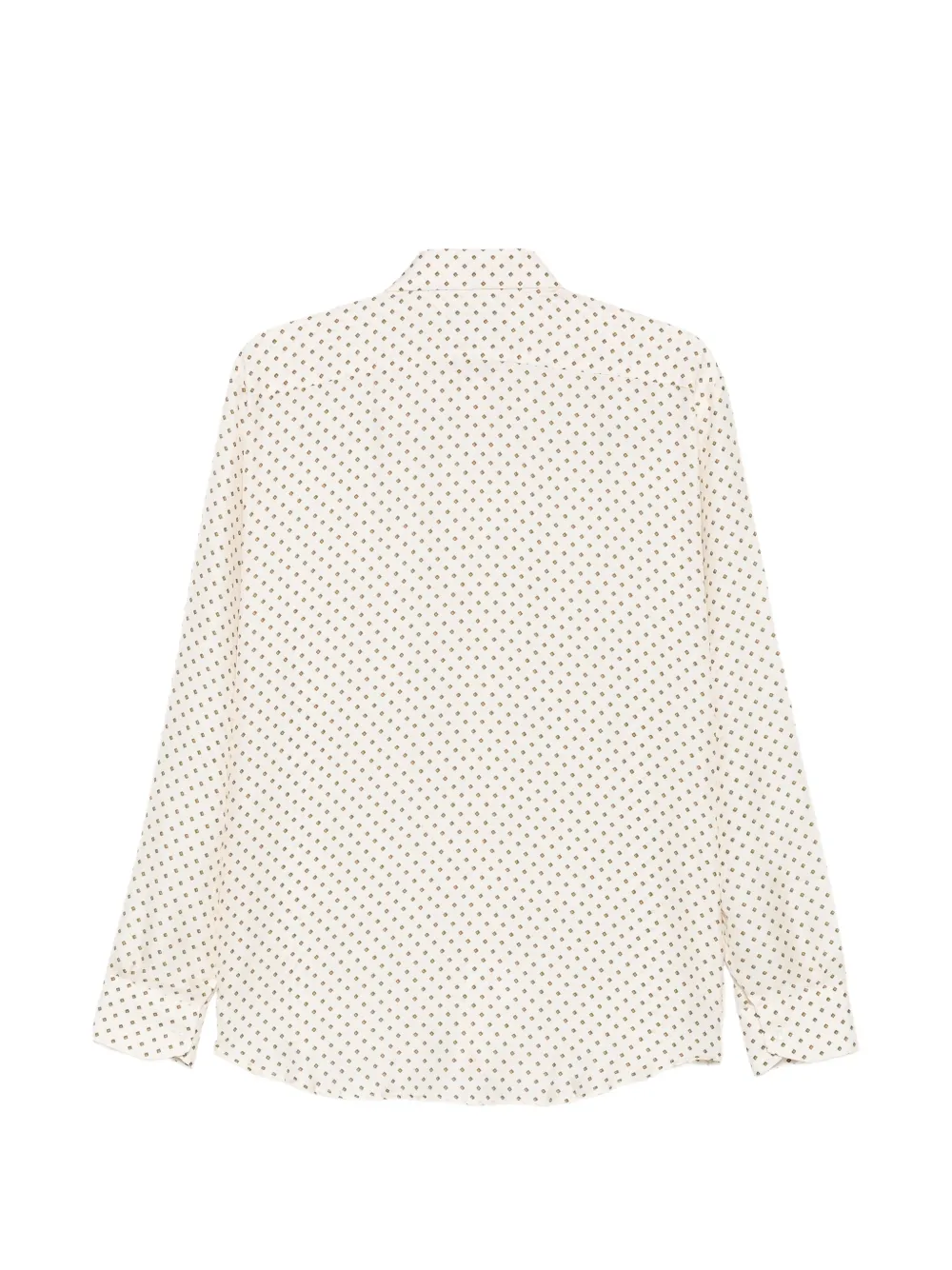Costumein Jil+ geometric-print long-sleeve shirt Beige