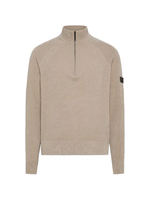 Peuterey Crivelli RIVELLI quarter-zip logo-patch sweater