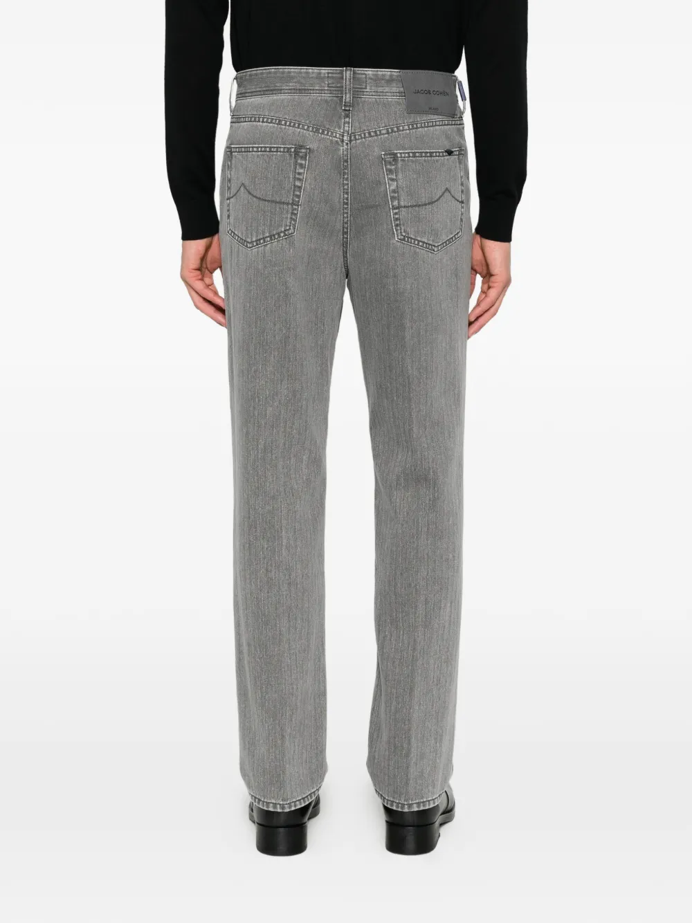 Jacob Cohën herringbone-pattern jeans Grijs