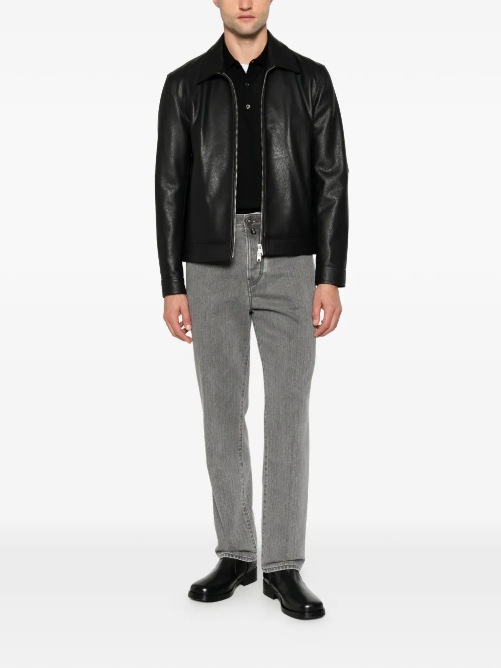 Jacob Cohën herringbone-pattern jeans Grijs