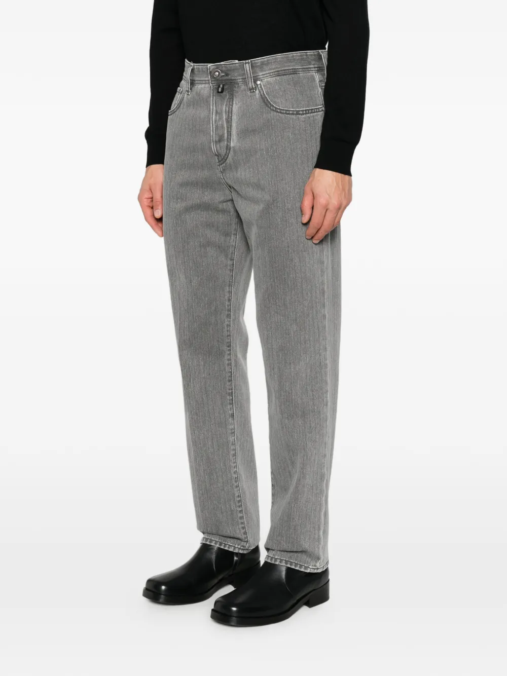 Jacob Cohën herringbone-pattern jeans Grijs