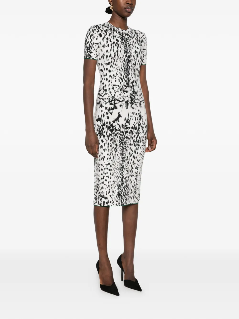 TOM FORD Jurk met luipaardprint Wit
