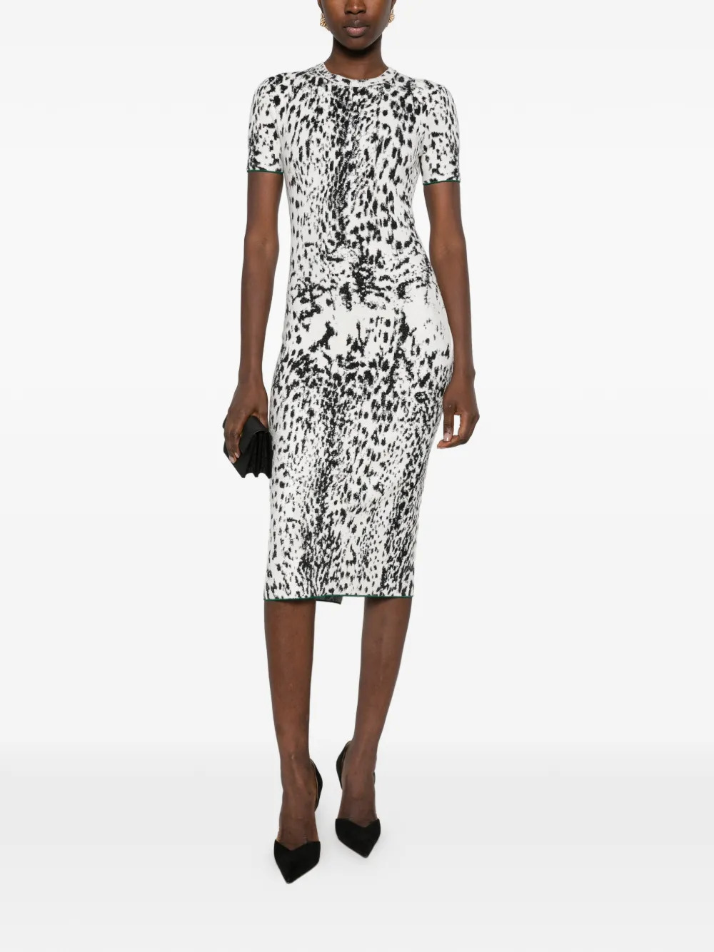 TOM FORD Jurk met luipaardprint Wit