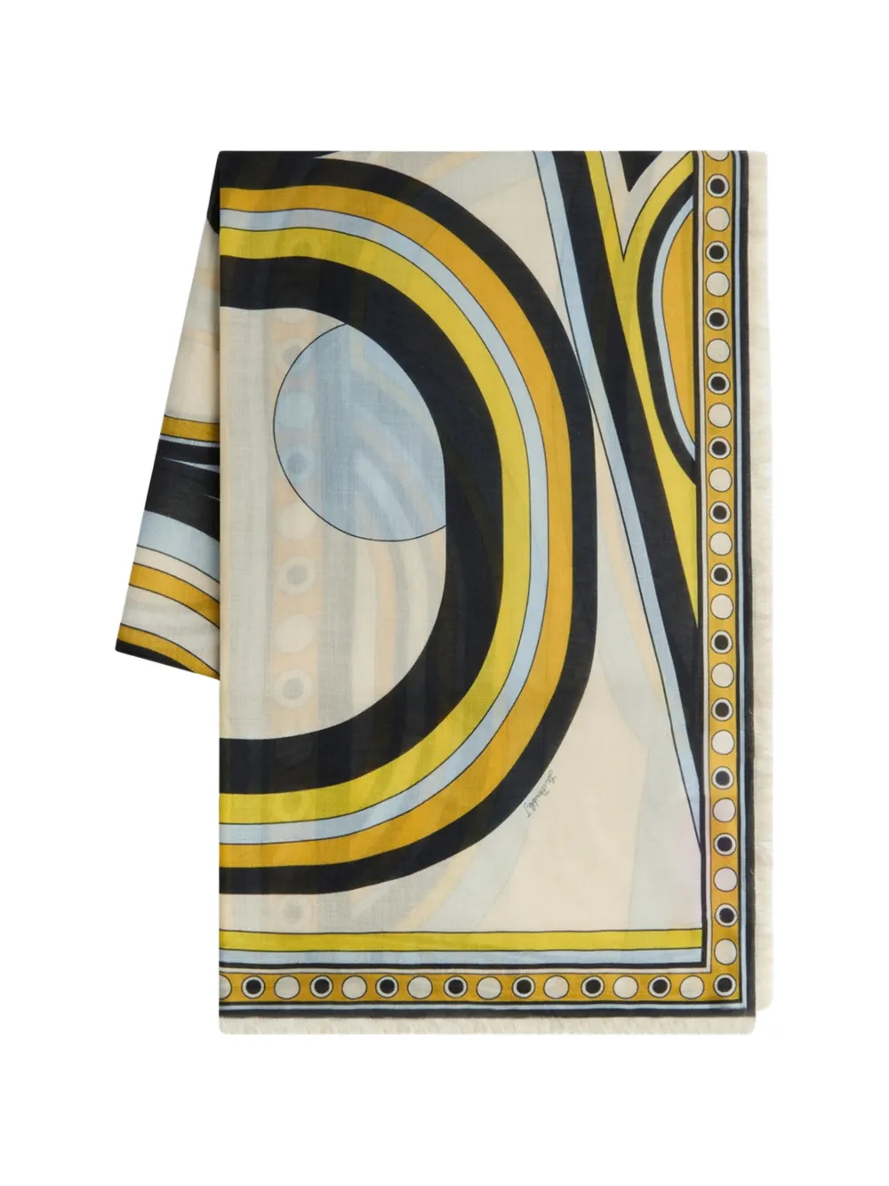 La DoubleJ sanctuary placée ivory in silk modal blend scarf - Nude