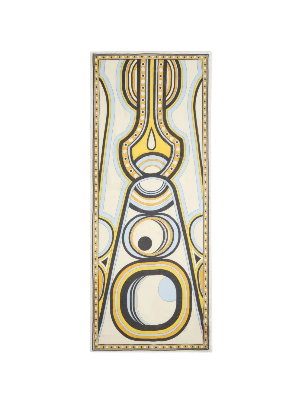 La DoubleJ sanctuary placée ivory in silk modal blend scarf Beige