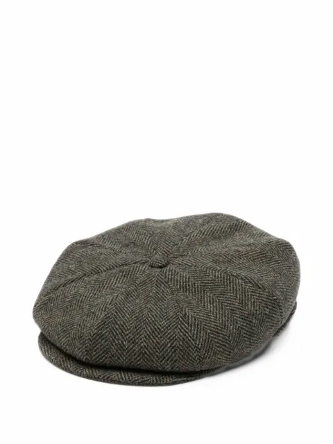 Gran Sasso herringbone-pattern cap