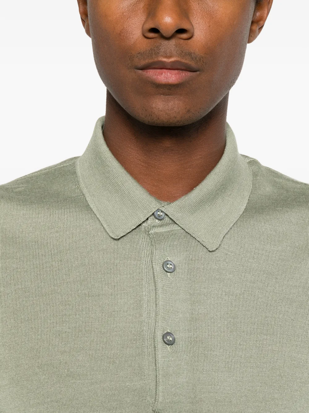 Gran Sasso long-sleeve polo shirt Groen