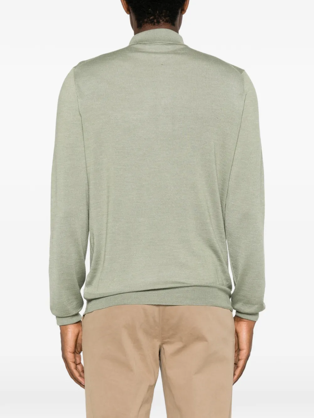 Gran Sasso long-sleeve polo shirt Groen