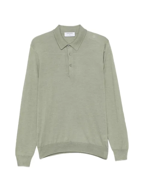 Gran Sasso long-sleeve polo shirt