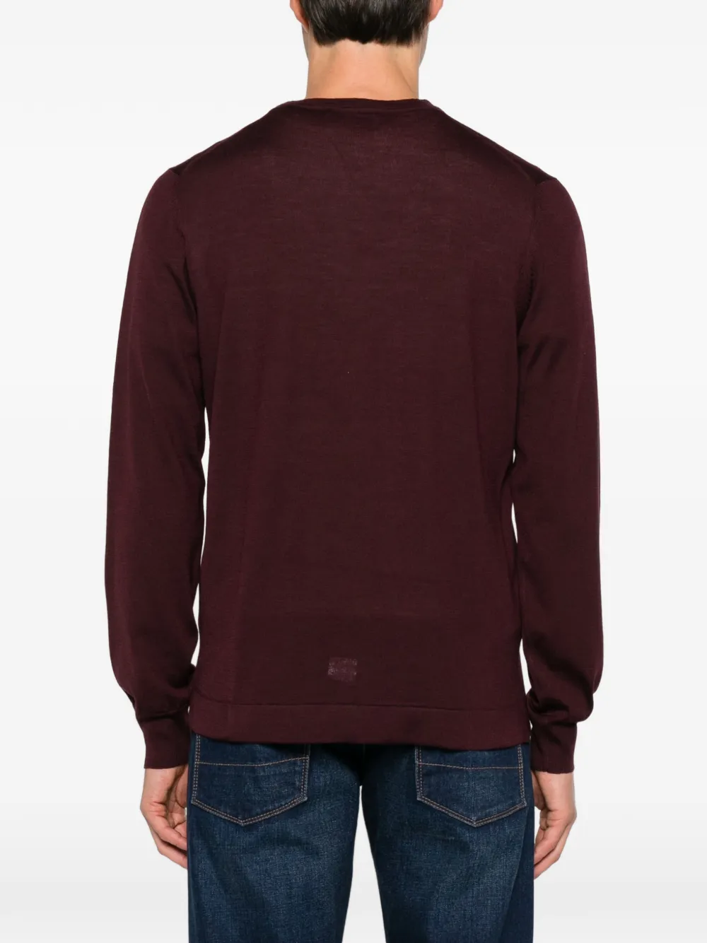 Gran Sasso crew-neck wool sweater Rood