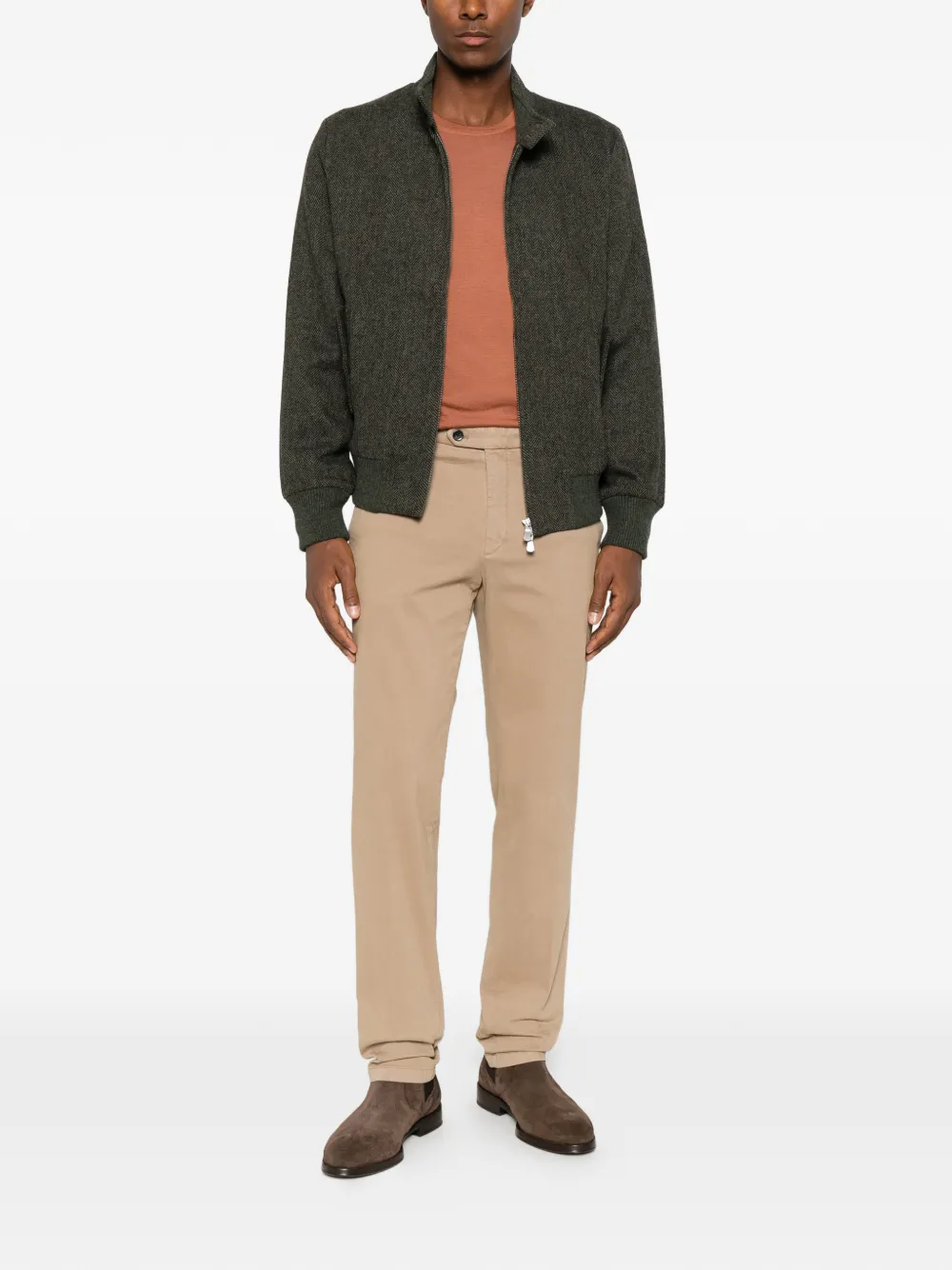 Gran Sasso crew-neck long-sleeve sweater Oranje