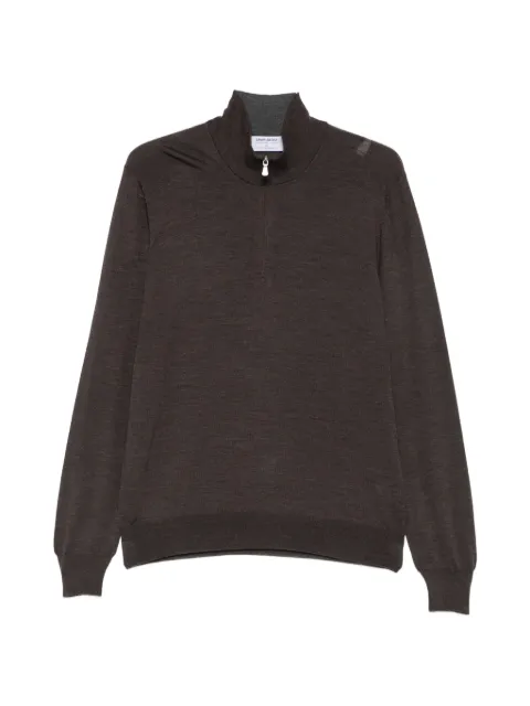 Gran Sasso quarter-zip wool sweater