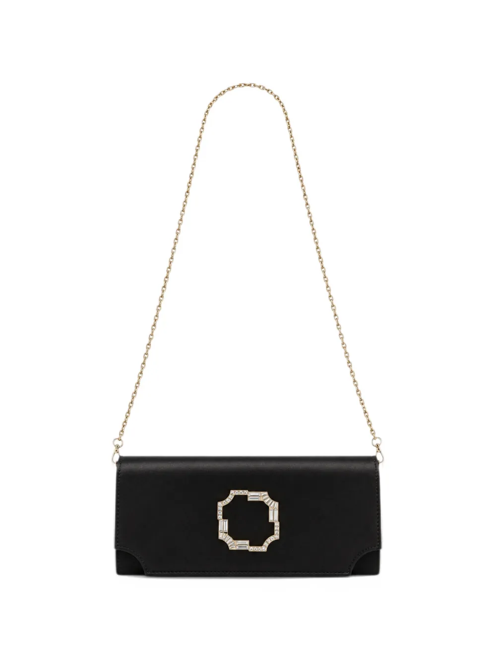 Malone Souliers Vivien crystal-embellished clutch bag - Nero