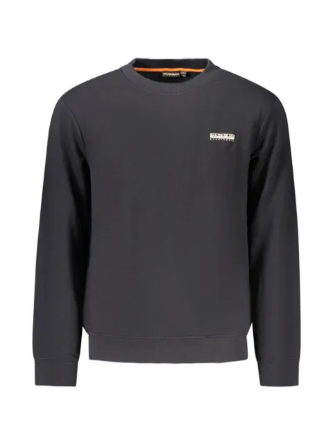 Napapijri logo-patch crew-neck sweatshirt