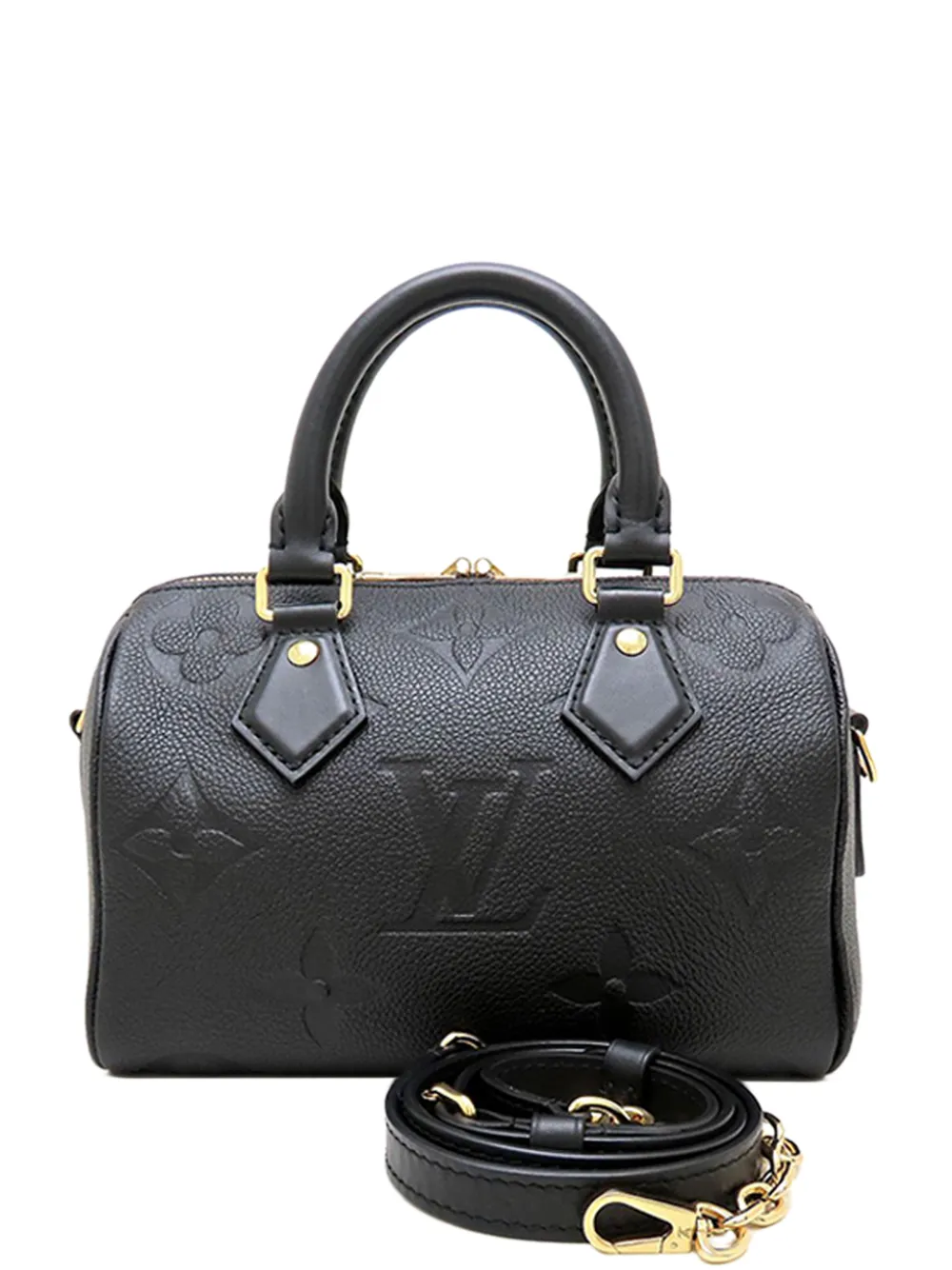 Louis Vuitton Pre-Owned 2021-2026 Monogram Giant Empreinte Speedy Bandouliere 20 satchel - Nero