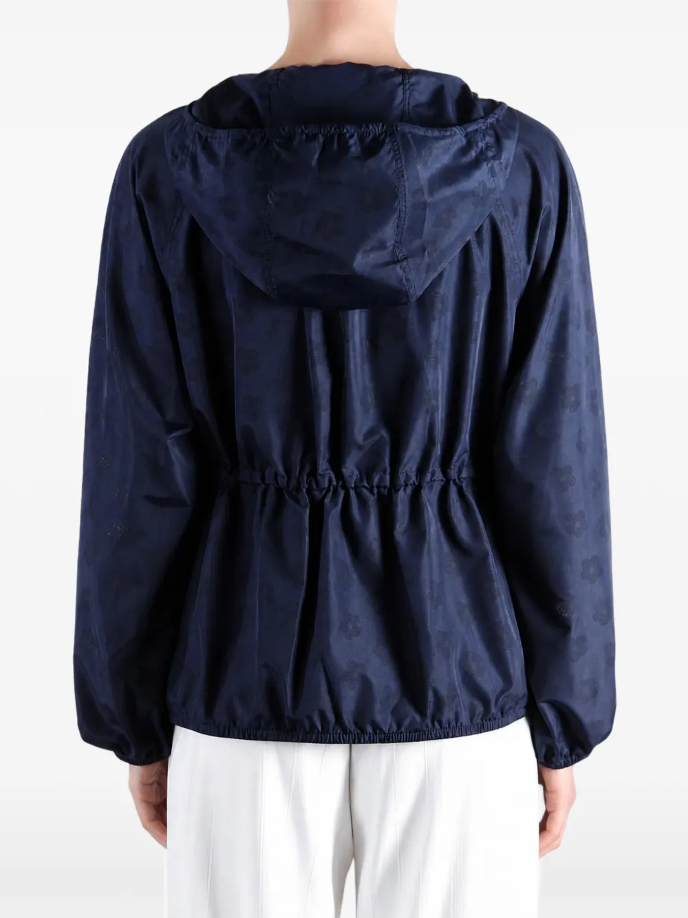Cecilie Bahnsen Frejon floral-jacquard hooded jacket Blauw