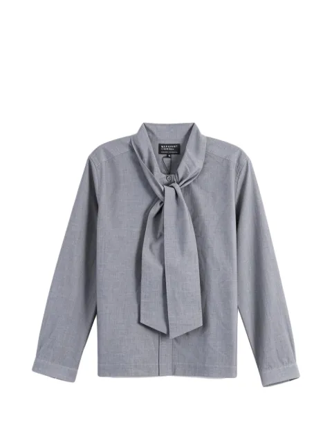 Margaret Howell pussy-bow long-sleeve shirt