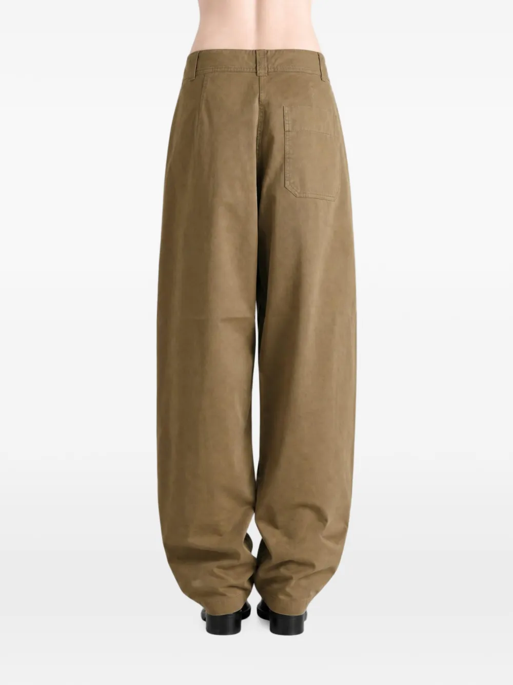 Mhl By Margaret Howell MHL pleated-waist cotton trousers Beige