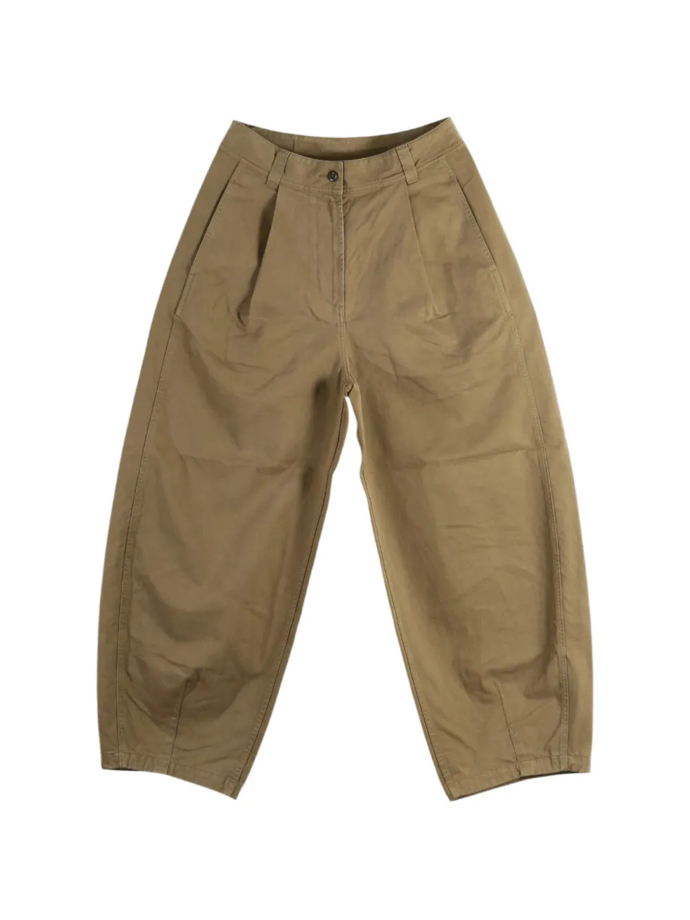 Mhl By Margaret Howell MHL pleated-waist cotton trousers Beige