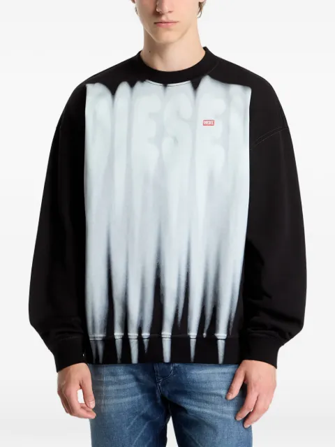 Diesel cotton sweatshirt with graphic-print