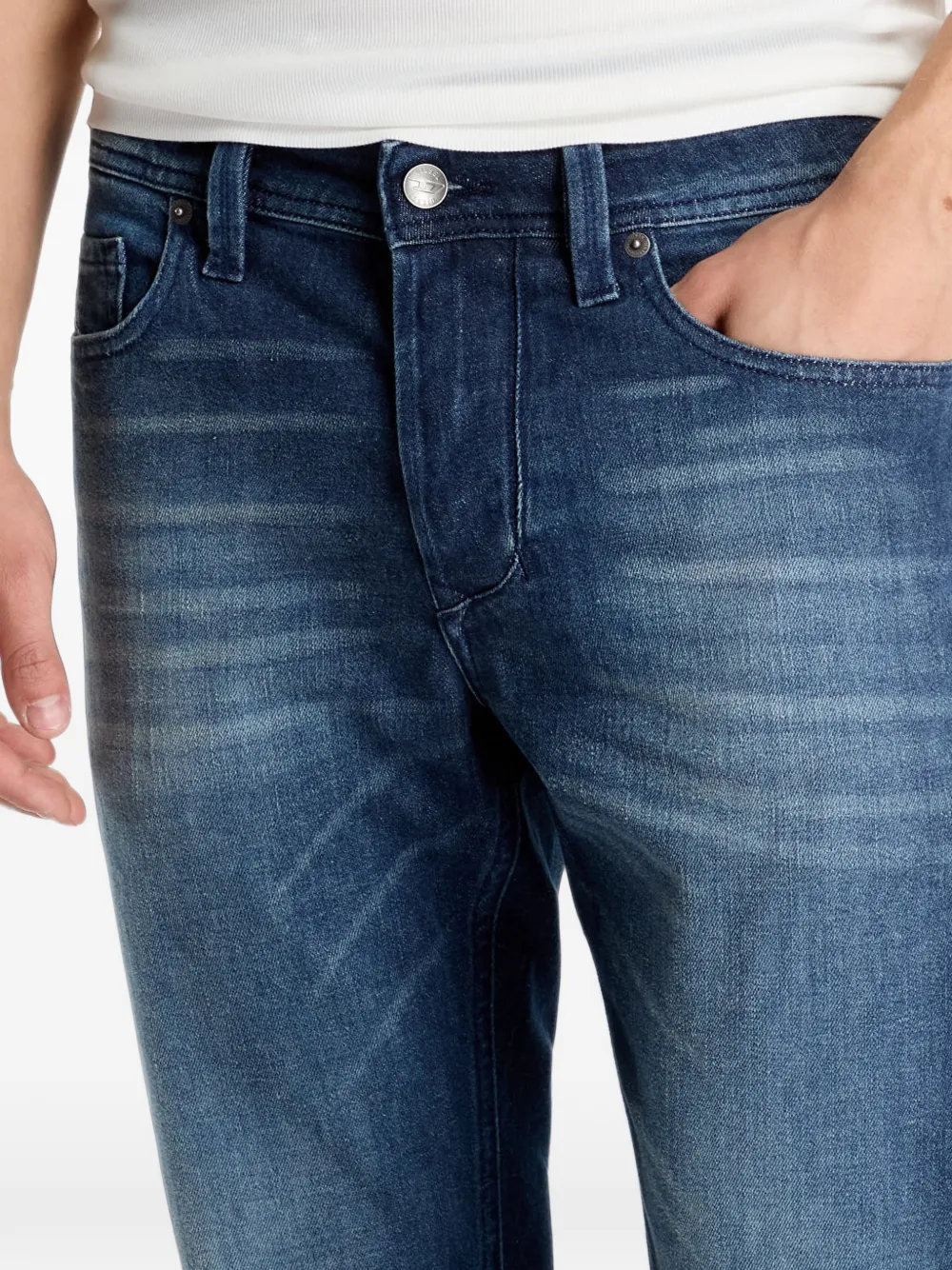 Diesel Larkee jeans met whiskereffect Blauw