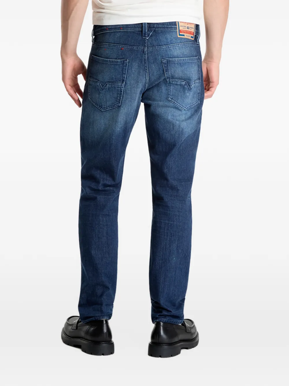 Diesel Larkee jeans met whiskereffect Blauw